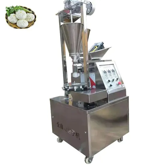 Máquina automática para hacer baozi y bollos rellenos al vapor. Máquina para hacer momos.