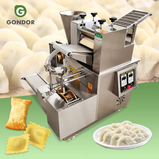 Máquina automática de alta producción para hacer empanadas, calzones, gyozas, raviolis, wonton, momo, samosas, jiaozi y dumplings, 110 V