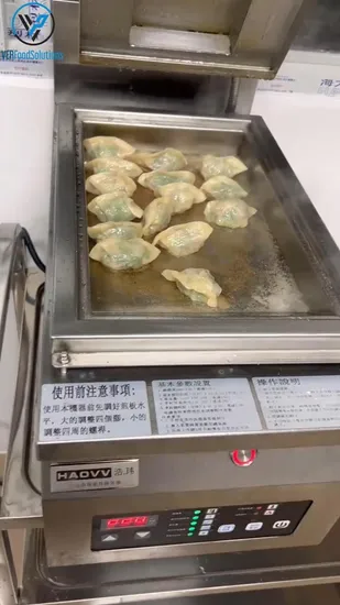 Máquina para cocinar gyozas, empanadas y dumplings fritos con certificación CE