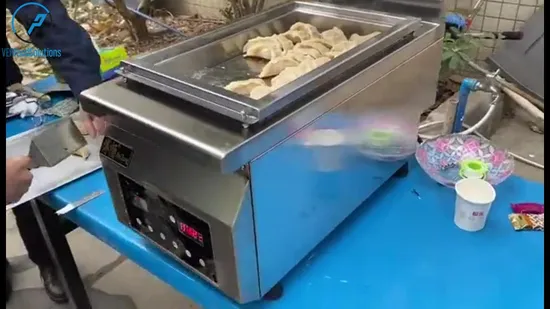 Máquina automatizada para hacer gyozas, rollitos de primavera, wontons y dumplings (China)